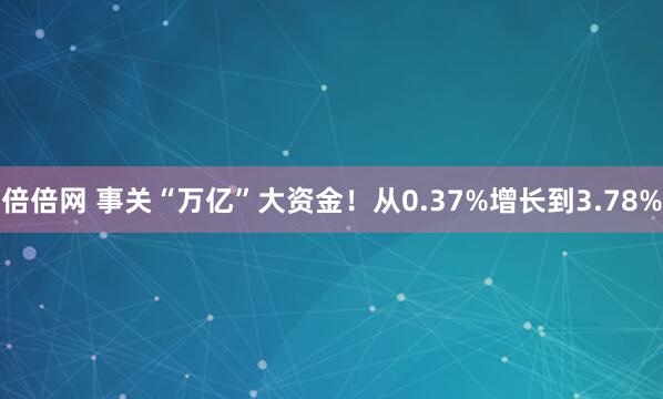 倍倍网 事关“万亿”大资金！从0.37%增长到3.78%